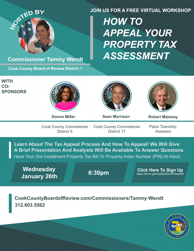 palos tax appeal flyer for 1-26-22