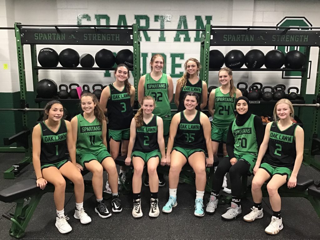 The Oak Lawn Spartans girls basketball team. (Supplied photo)