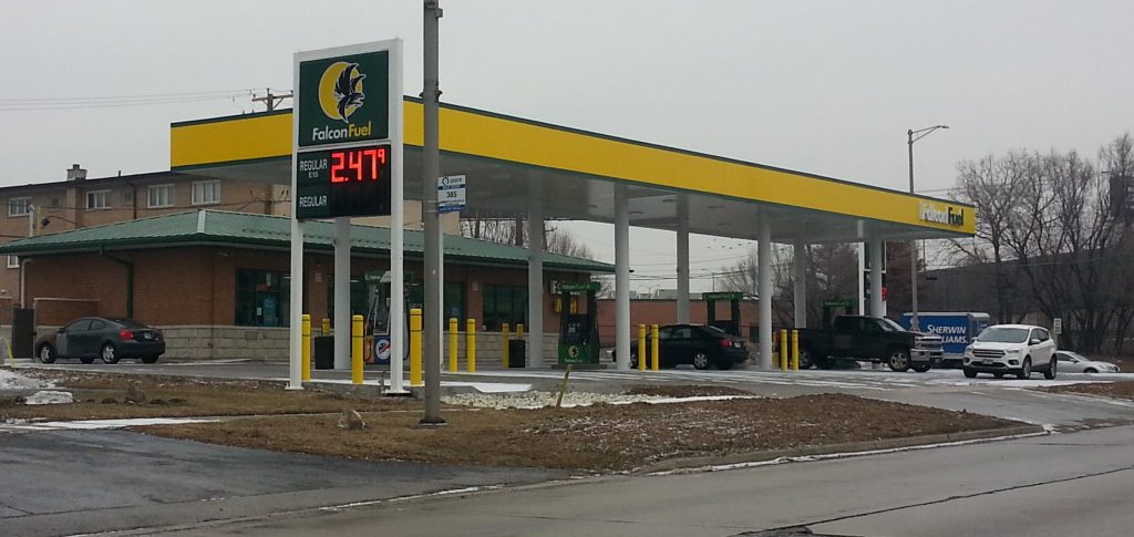 The Falcon Fuel station at 87th and Roberts Road in Hickory Hills will be among stations giving away $1 million in free gasoline on Thursday. (File photo)