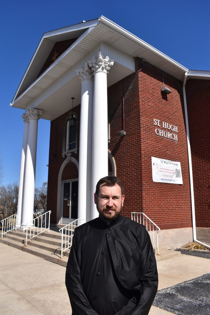 Father Nemanja Tesic hopes to celebrate Christmas with the St. Nikola Serbian Orthodox Church congregation in the former St. Hugh. (Photos by Steve Metsch) 