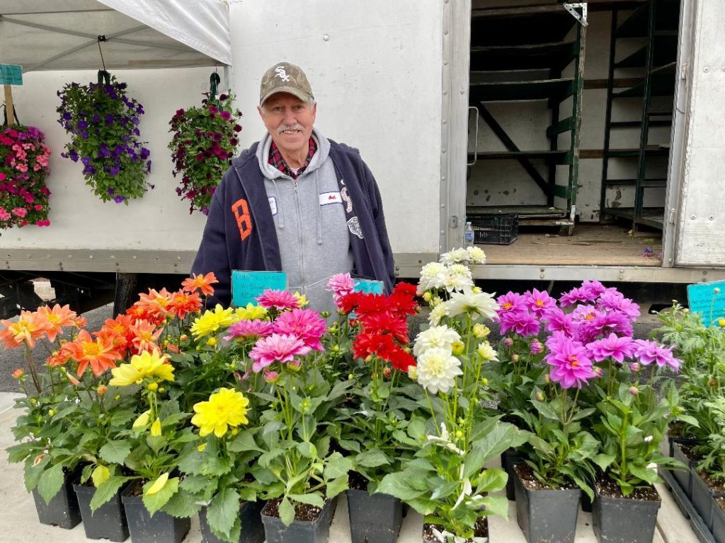 Art Boer, of Dotson-Farms from Beecher, Ill., was happy to be a part of the Evergreen Park Farmer’s Market on May 5 at Yukich Field, 89th Street and Kedzie Avenue. (Photos by Kelly White)