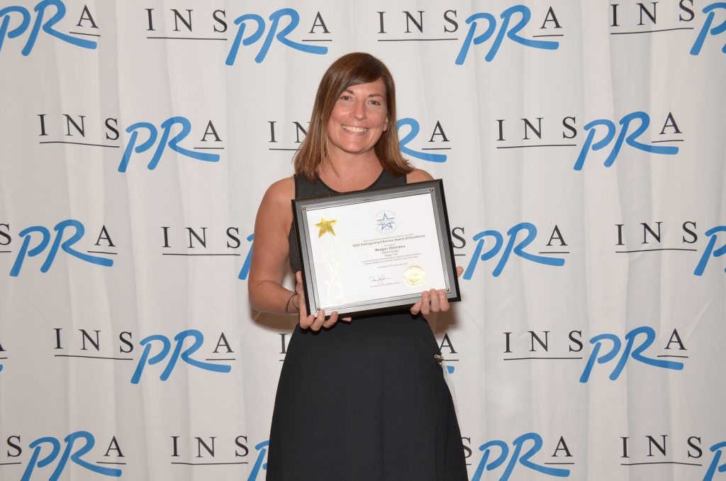 Palos South Middle School Assistant Principal Meagan Doornbos was recently recognized by the Illinois Chapter of National School Public Relations Association with an Award of Excellence for her work promoting the efforts of the school’s Save Promise Club. (Supplied photo)