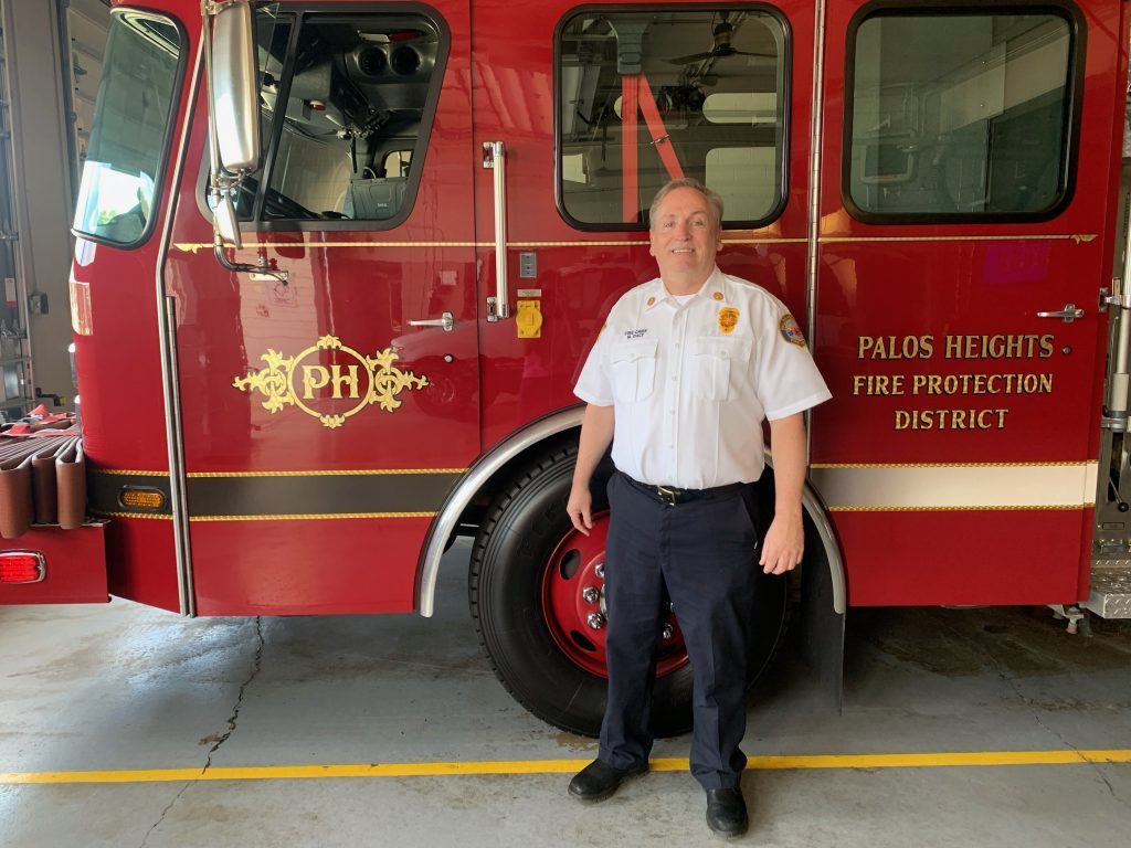 Former Bridgeview fire chief Michael Daly is the new chief of the Palos Heights Fire Department. (Photo by Isabella Schreck)