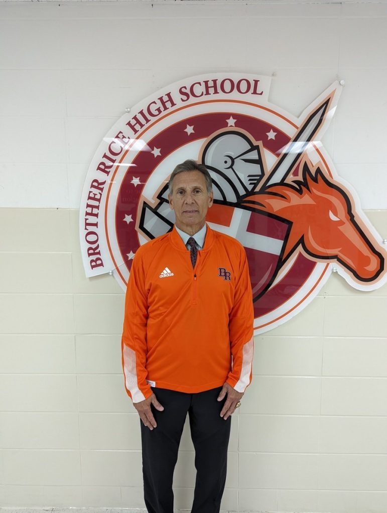 Conte Stamas is the new basketball coach at Brother Rice. Photo courtesy of Brother Rice