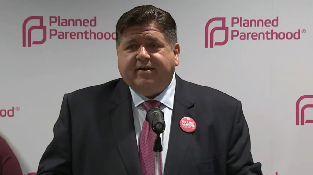 Pritzker makes abortion rights central issue