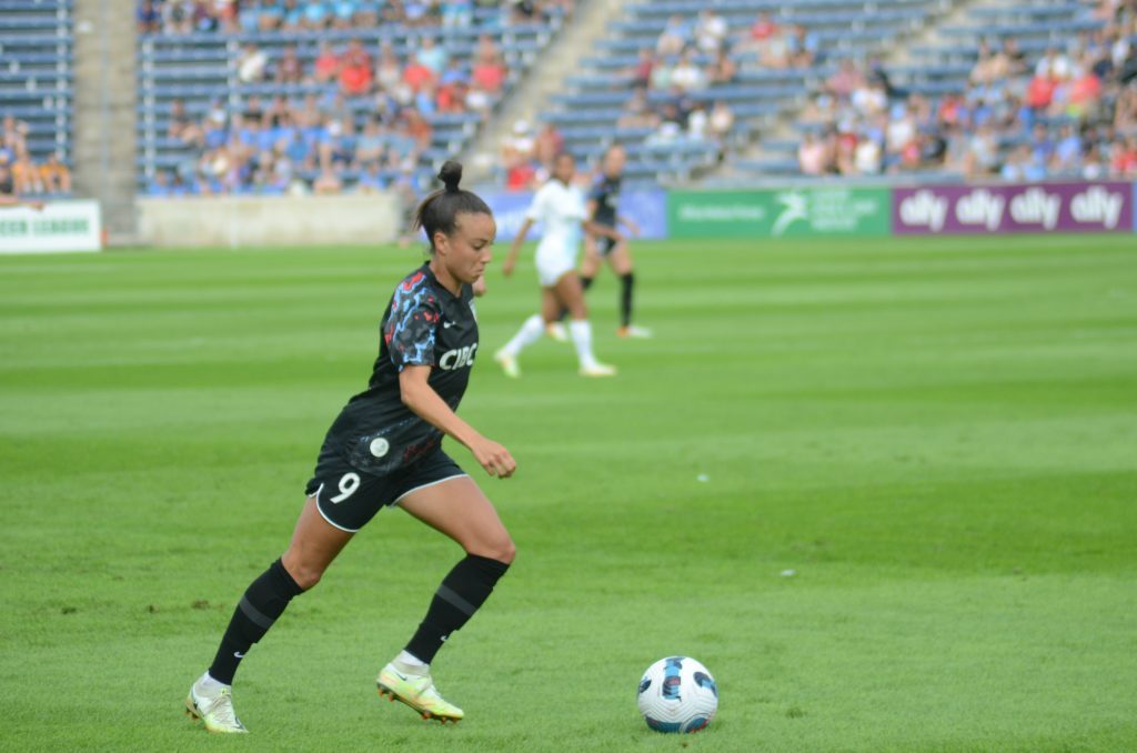 Mallory Pugh has 10 goals for the Red Stars. Photo by Jeff Vorva
