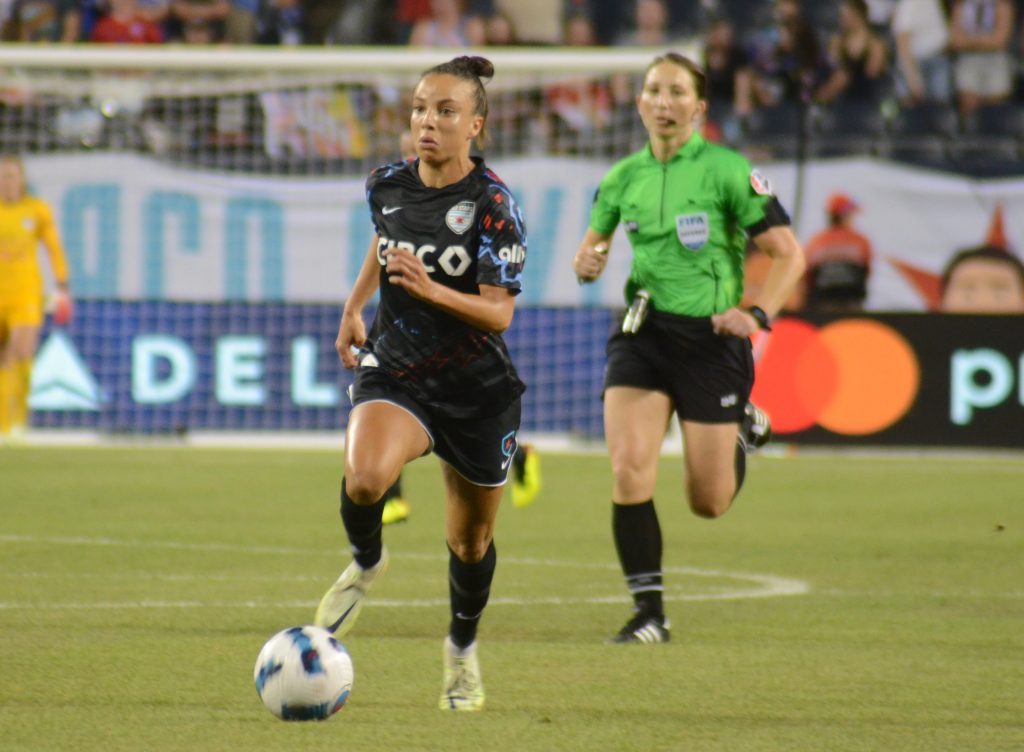 Mallory Pugh is among the NWSL leaders in goals and assists. Photo by Jeff Vorva 