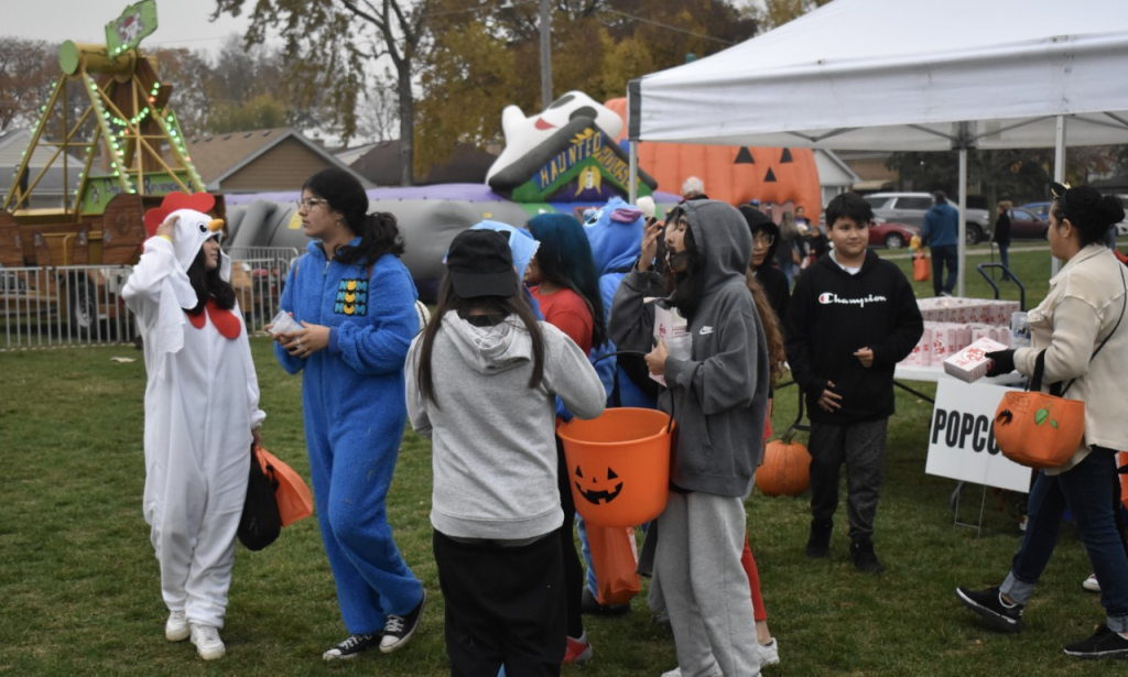There were plenty of costumed kids at Lyons’ annual Halloween celebration. (Photos by Steve Metsch)