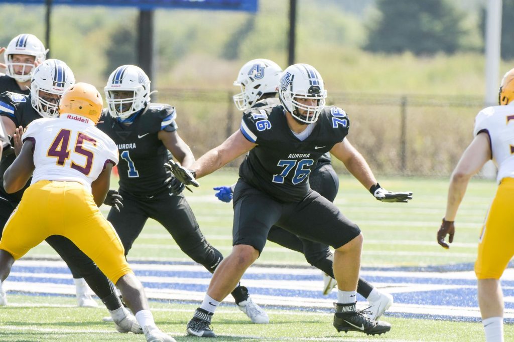 Chris Toth was a two-year starter at Aurora University, where this season he earned Associated Press Division III All-American honors, among other accolades. Photo provided by Aurora University