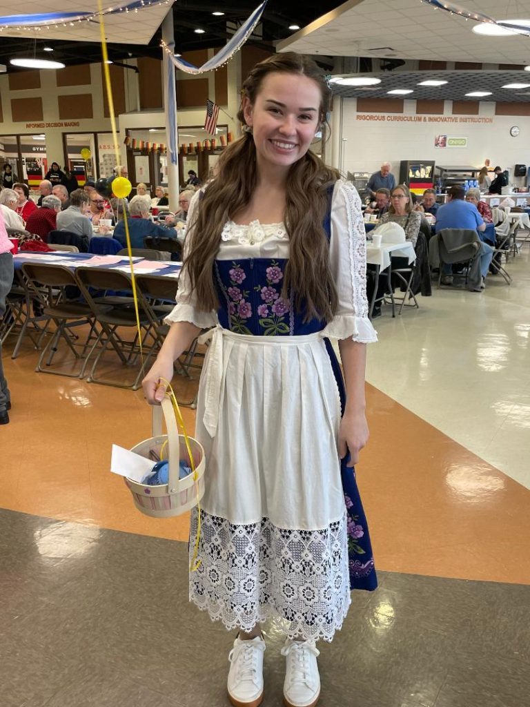 Shepard graduate, Grace Spindler, 25, of Palos Heights, was proud to be a part of Shepard's A Little Bit of Germany. (Photos by Kelly White)