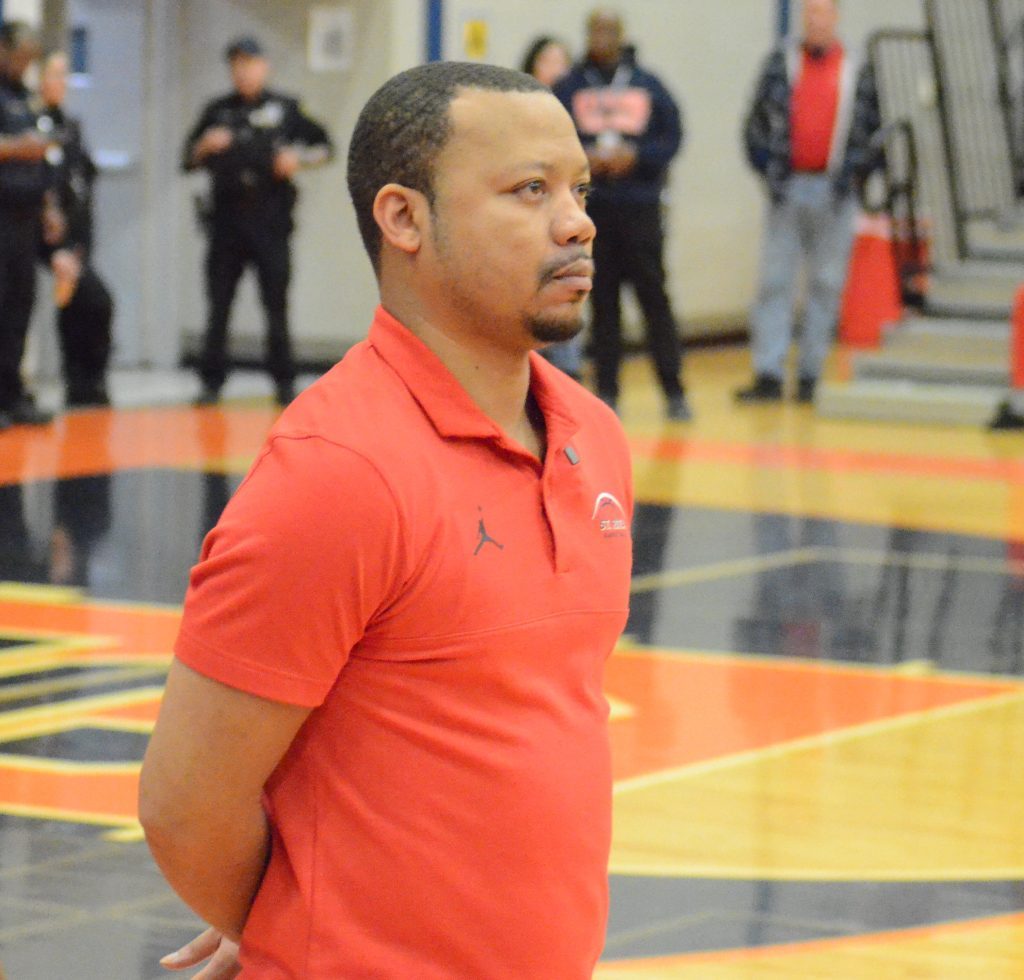 Roshawn Russell is changing jobs from head basketball coach at St. Rita to associate coach at St Laurence. Photo by Jeff Vorva