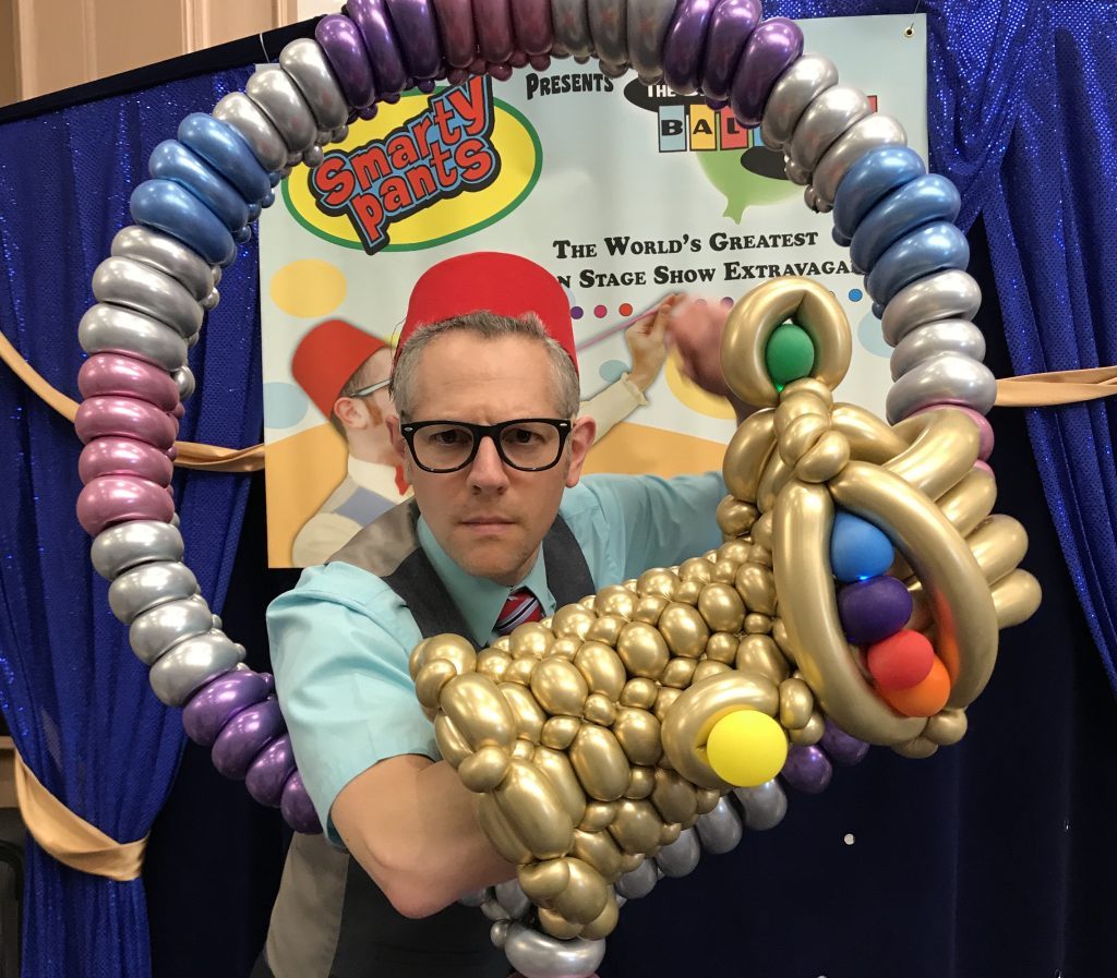 From 11:30 a.m. to 1:30 p.m., Chicago balloon artist Smarty Pants will turn ordinary balloons into an assemblage of Marvel’s greatest hits—from a balloon replica of the legendary Infinity Gauntlet, to Star-Lord’s jetpack, to a full-sized Iron Man suit made entirely of balloons! (Supplied photos)