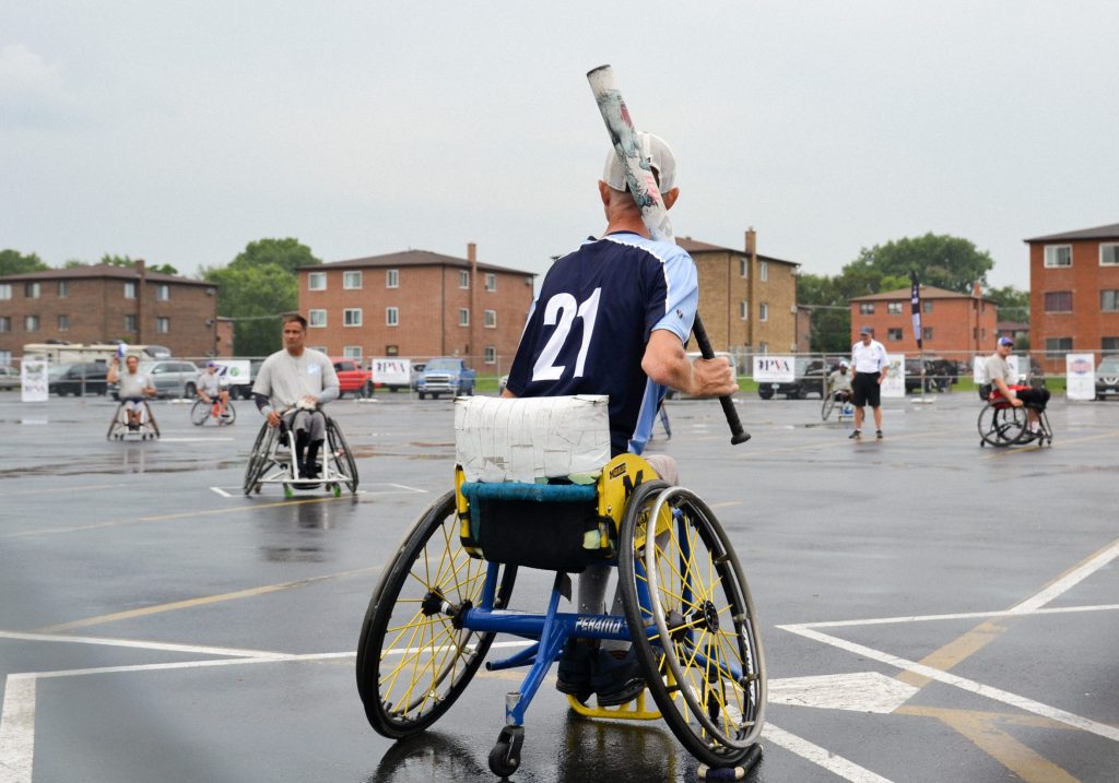The Wheelchair Softball World Series was played Aug. 3-5 outside Ozinga Field in Crestwood. Photo by Xavier Sanchez