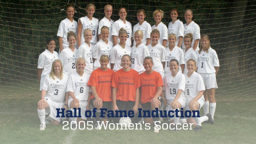 The Trinity Christian College women's soccer team from 2005 will be inducted into the school's hall of fame in October. Photo courtesy of Trinity Christian College Athletics 
