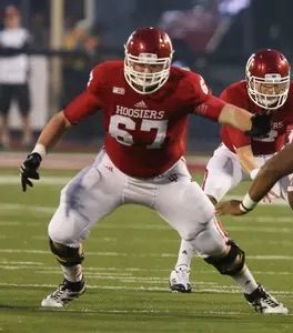 Former Sandburg and Indiana star Dan Feeney is a member of the Chicago Bears. Photo courtesy of Indiana University